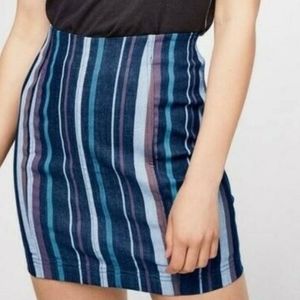Free People Moder Femme Denim Skirt